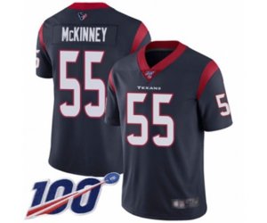 Houston Texans #55 Benardrick McKinney Navy Blue Team Color Vapor Untouchable Limited Player 100th Season Football Jersey