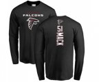 Atlanta Falcons #51 Alex Mack Black Backer Long Sleeve T-Shirt