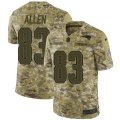 New England Patriots #83 Dwayne Allen Limited Camo 2018 Salute to Service NFL Jersey