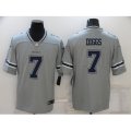 Dallas Cowboys #7 Trevon Diggs Gray Limited Player Jersey