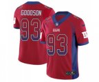 New York Giants #93 B.J. Goodson Limited Red Rush Drift Fashion Football Jersey