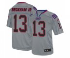 New York Giants #13 Odell Beckham Jr Elite Lights Out Grey Football Jersey