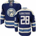 Columbus Blue Jackets #28 Oliver Bjorkstrand Premier Navy Blue Third NHL Jersey