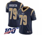 Los Angeles Rams #79 Rob Havenstein Navy Blue Team Color Vapor Untouchable Limited Player 100th Season Football Jersey