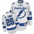 Tampa Bay Lightning #26 Martin St. Louis Authentic White Away NHL Jersey