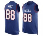 Buffalo Bills #88 Dawson Knox Limited Royal Blue Player Name & Number Tank Top Football Jersey