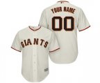 San Francisco Giants Customized Replica Cream Home Cool Base Baseball Jersey