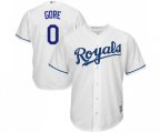 Kansas City Royals #0 Terrance Gore Replica White Home Cool Base Baseball Jersey