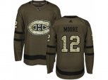 Montreal Canadiens #12 Dickie Moore Green Salute to Service Stitched NHL Jersey