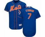 New York Mets #7 Marcus Stroman Royal Blue Alternate Flex Base Authentic Collection Baseball Jersey
