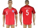 England #5 Smalling Away Soccer Country Jersey