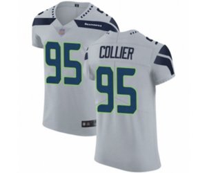 Seattle Seahawks #95 L.J. Collier Grey Alternate Vapor Untouchable Elite Player Football Jersey