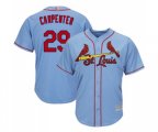 St. Louis Cardinals #29 Chris Carpenter Replica Light Blue Alternate Cool Base Baseball Jersey