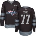 Washington Capitals #77 T.J. Oshie Premier Black 1917-2017 100th Anniversary NHL Jersey