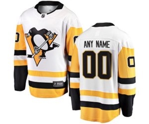 Pittsburgh Penguins Customized Fanatics Branded White Away Breakaway NHL Jersey