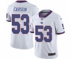 New York Giants #53 Harry Carson Elite White Rush Vapor Untouchable Football Jersey
