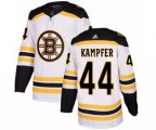 Adidas Boston Bruins #44 Steven Kampfer Authentic White Away NHL Jersey