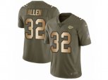 Kansas City Chiefs #32 Marcus Allen Limited Olive Gold 2017 Salute to Service NFL Jersey