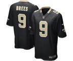 New Orleans Saints #9 Drew Brees Game Black Team Color Football Jersey