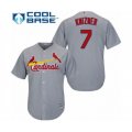 St. Louis Cardinals #7 Andrew Knizner Authentic Grey Road Cool Base Baseball Player Jersey