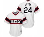 Chicago White Sox #24 Brandon Guyer Replica White 2013 Alternate Home Cool Base Baseball Jersey