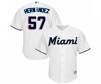 Miami Marlins Elieser Hernandez Replica White Home Cool Base Baseball Player Jersey