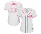 Women's Toronto Blue Jays #20 Bud Norris Authentic White Fashion Cool Base Baseball Jersey