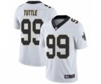 New Orleans Saints #99 Shy Tuttle White Vapor Untouchable Limited Player Football Jersey