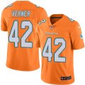 Miami Dolphins #42 Alterraun Verner Limited Orange Rush Vapor Untouchable NFL Jersey