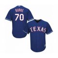 Texas Rangers #70 Brock Burke Authentic Royal Blue Alternate 2 Cool Base Baseball Player Jersey