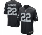 Oakland Raiders #22 Isaiah Crowell Game Black Team Color Football Jersey