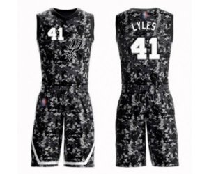 San Antonio Spurs #41 Trey Lyles Swingman Camo Basketball Suit Jersey - City Edition