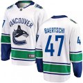 Vancouver Canucks #47 Sven Baertschi Fanatics Branded White Away Breakaway NHL Jersey