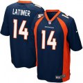 Denver Broncos #14 Cody Latimer Game Navy Blue Alternate NFL Jersey