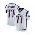 New England Patriots #77 Michael Bennett White Vapor Untouchable Limited Player Football Jersey