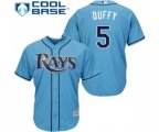 Tampa Bay Rays #5 Matt Duffy Replica Light Blue Alternate 2 Cool Base Baseball Jersey