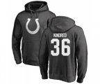 Indianapolis Colts #36 Derrick Kindred Ash One Color Pullover Hoodie