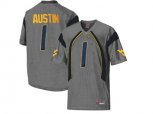 West Virginia Mountaineers Tavon Austin #1 College Football Mesh Jersey - Grey
