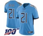Tennessee Titans #21 Malcolm Butler Light Blue Alternate Vapor Untouchable Limited Player 100th Season Football Jersey