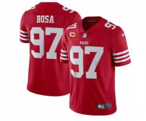 San Francisco 49ers 2022 #97 Nike Bosa Red Scarlet With 1-star C Patch Vapor Untouchable Limited Stitched Football Jersey