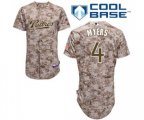 San Diego Padres #4 Wil Myers Replica Camo Alternate 2 Cool Base MLB Jersey