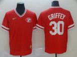 Nike Cincinnati Reds #30 Ken Griffey Red M&N MLB Jersey