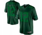 Green Bay Packers #12 Aaron Rodgers Green Drenched Limited Football Jersey