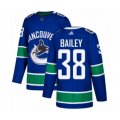 Vancouver Canucks #38 Justin Bailey Authentic Blue Home Hockey Jersey