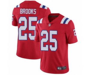 New England Patriots #25 Terrence Brooks Red Alternate Vapor Untouchable Limited Player Football Jersey