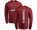 Arizona Cardinals #36 D.J. Swearinger SR Maroon Backer Long Sleeve T-Shirt