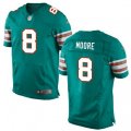 Miami Dolphins #8 Matt Moore Elite Aqua Green Alternate NFL Jersey