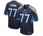 Tennessee Titans #77 Taylor Lewan Game Light Blue Team Color Football Jersey