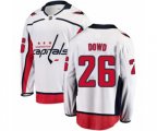 Washington Capitals #26 Nic Dowd Fanatics Branded White Away Breakaway NHL Jersey