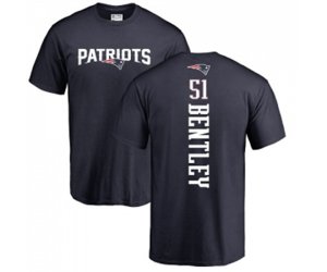 New England Patriots #51 Ja\'Whaun Bentley Navy Blue Backer T-Shirt